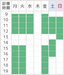 おおたに歯科の診療時間